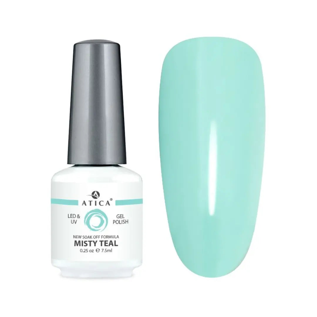 Atica Gel Polish Misty Teal GPM84 – Pastel Teal Shade 7.5ml