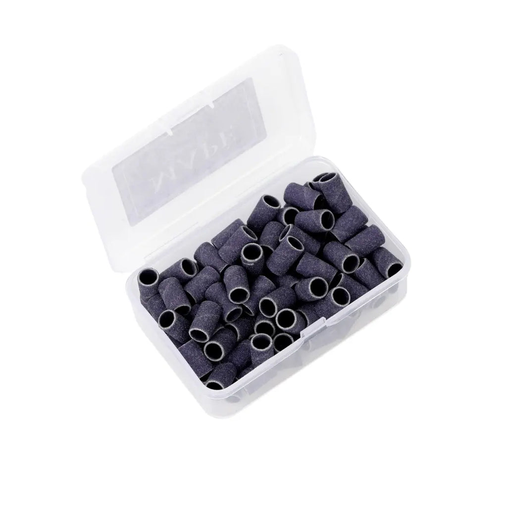 MAPE Sanding Bands 6mm drum-style, 100-piece pack, 150 grit disposable sanding sleeves