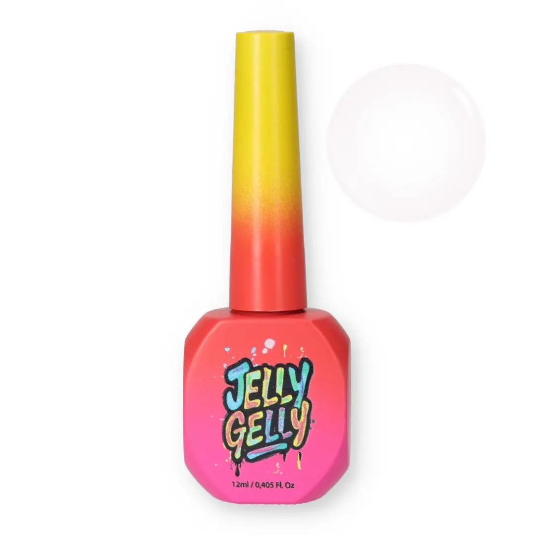 Jelly Gelly Hard Base (Fiber) Light Pink 12ml bottle.