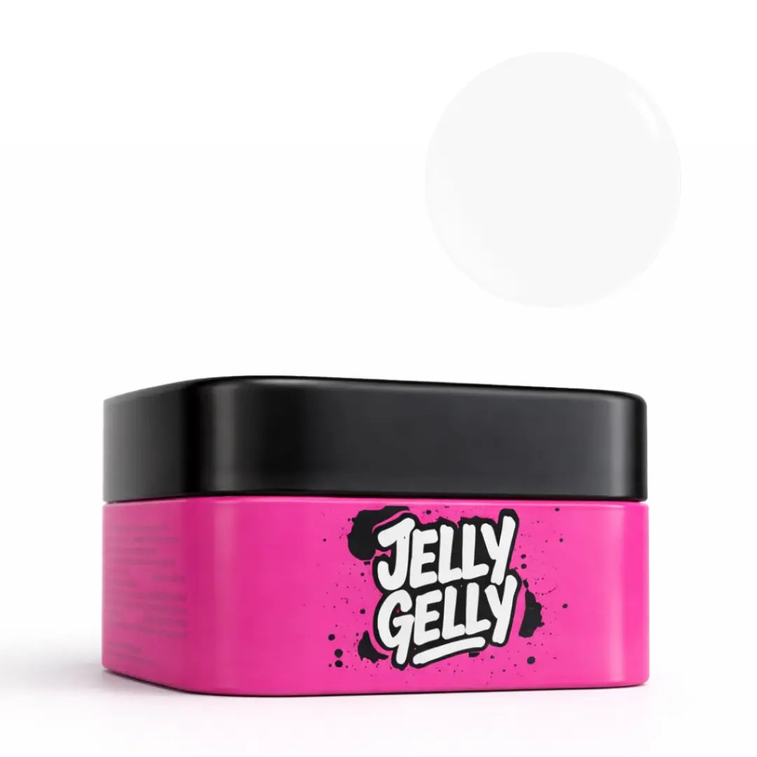 JellyGelly Hard Fiber Base Coat Milky 40ml bottle