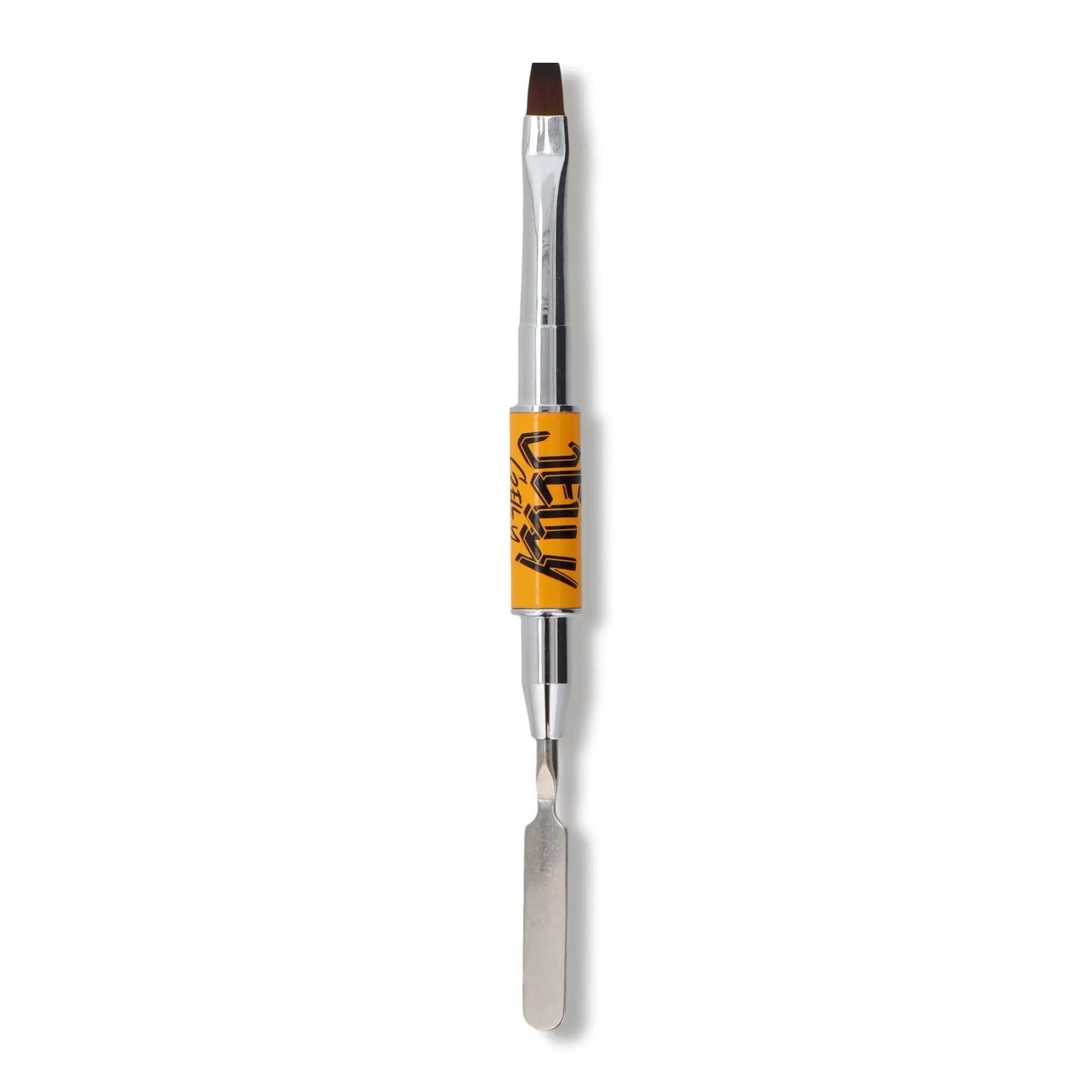 Jelly Gelly Square Dual-End PolyGel Brush · 2-in-1 brush and spatula for PolyGel application and sculpting.