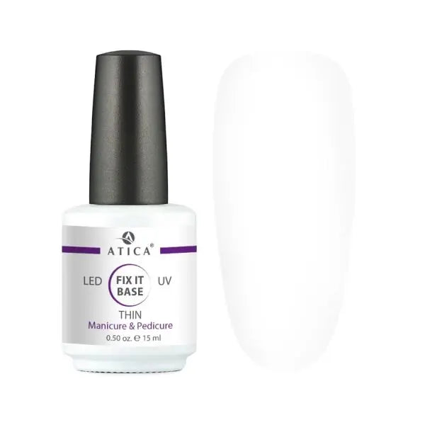 Base Fix It soak-off base coat 15ml – strong adhesion, moisture-resistant, smooth texture, fast curing for long-lasting manicures