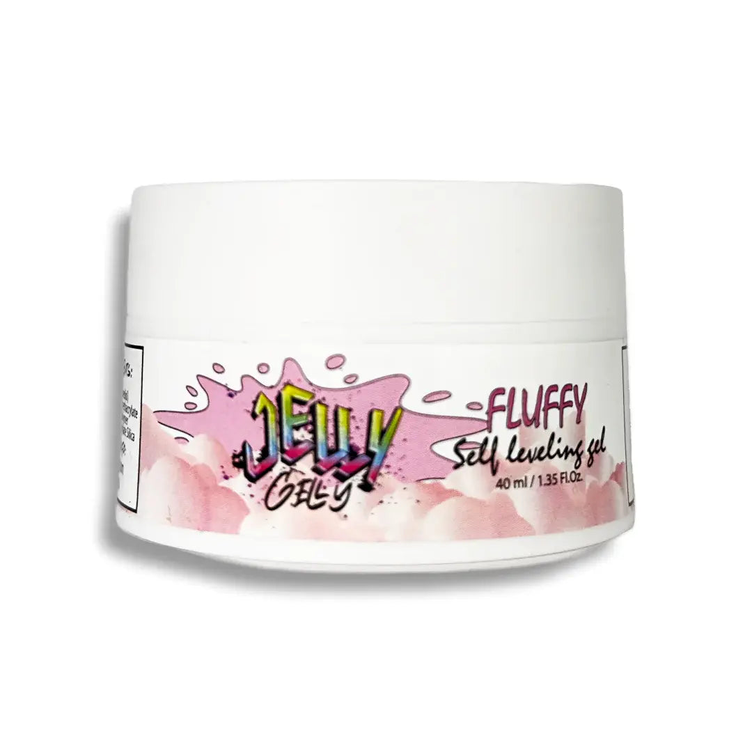 Jelly Gelly Fluffy Milky Gel 40 ml – self-leveling builder gel for nail modeling