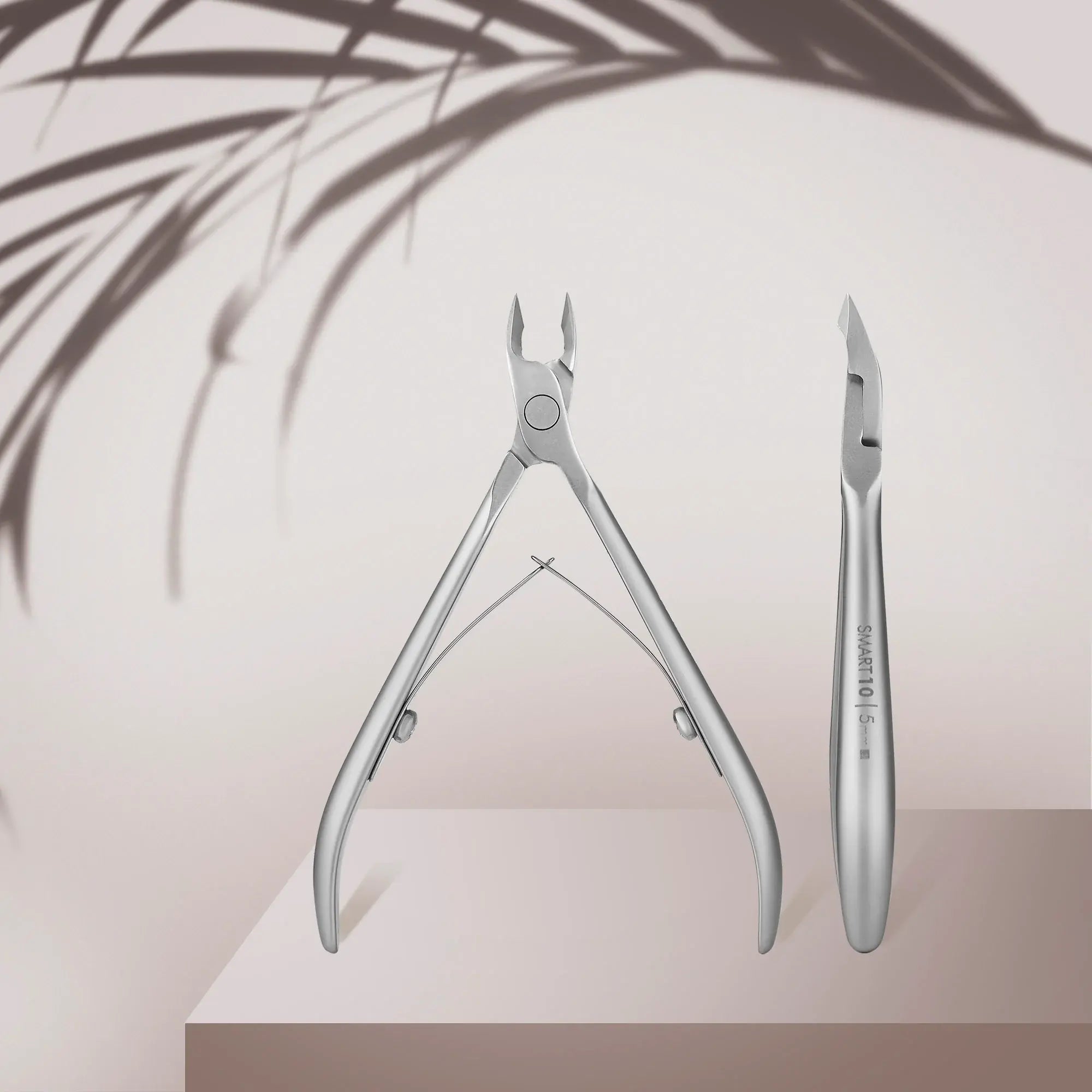 Professional Cuticle Nippers SMART 10 5 mm – designed for precise cuticle care with ergonomic handles and high-alloy stainless steel for durability and performance.