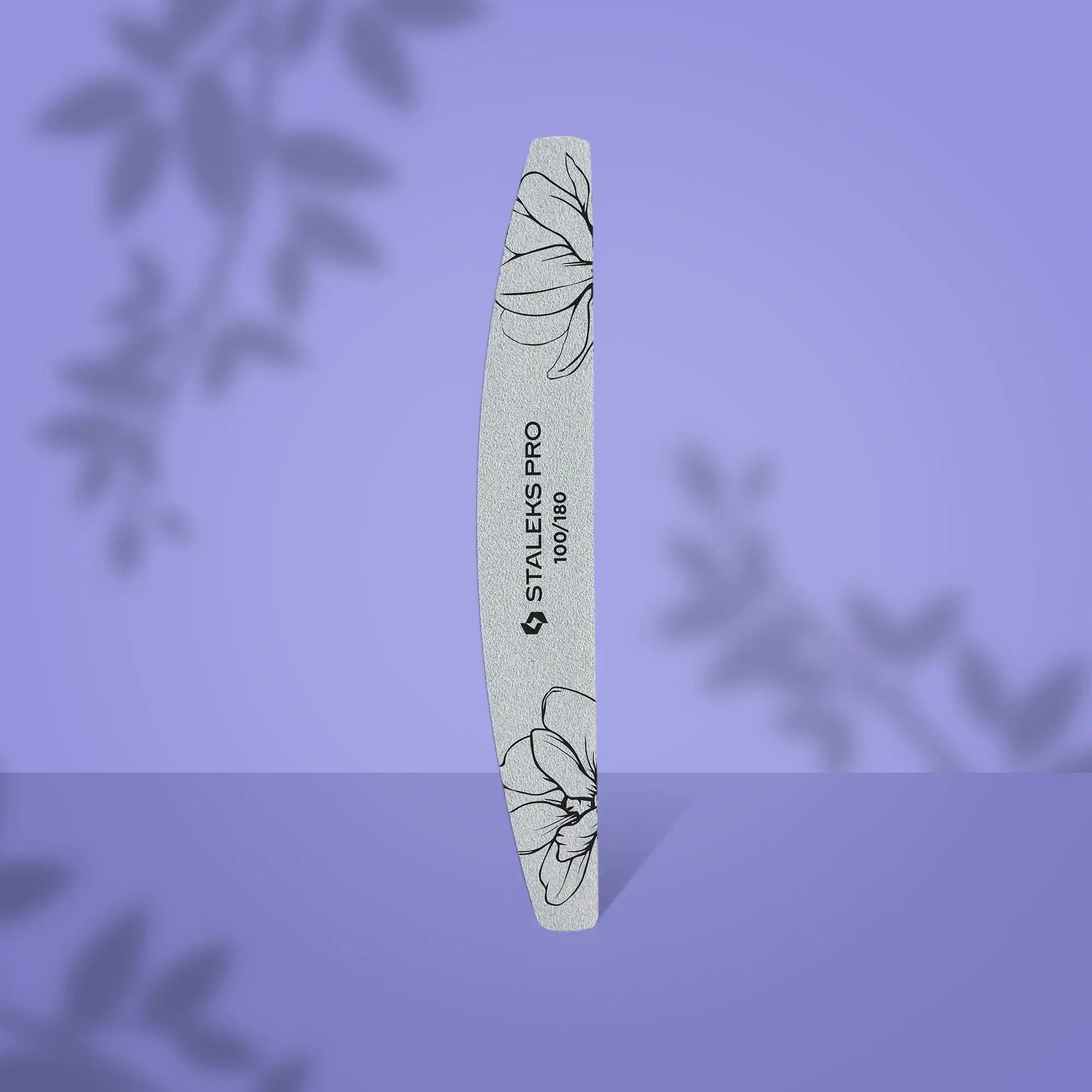 Crescent Mineral Nail File EXPERT 40, 100/180 grit, 25 pcs, designed for manicure and pedicure, with a flexible base and Expert White abrasive.