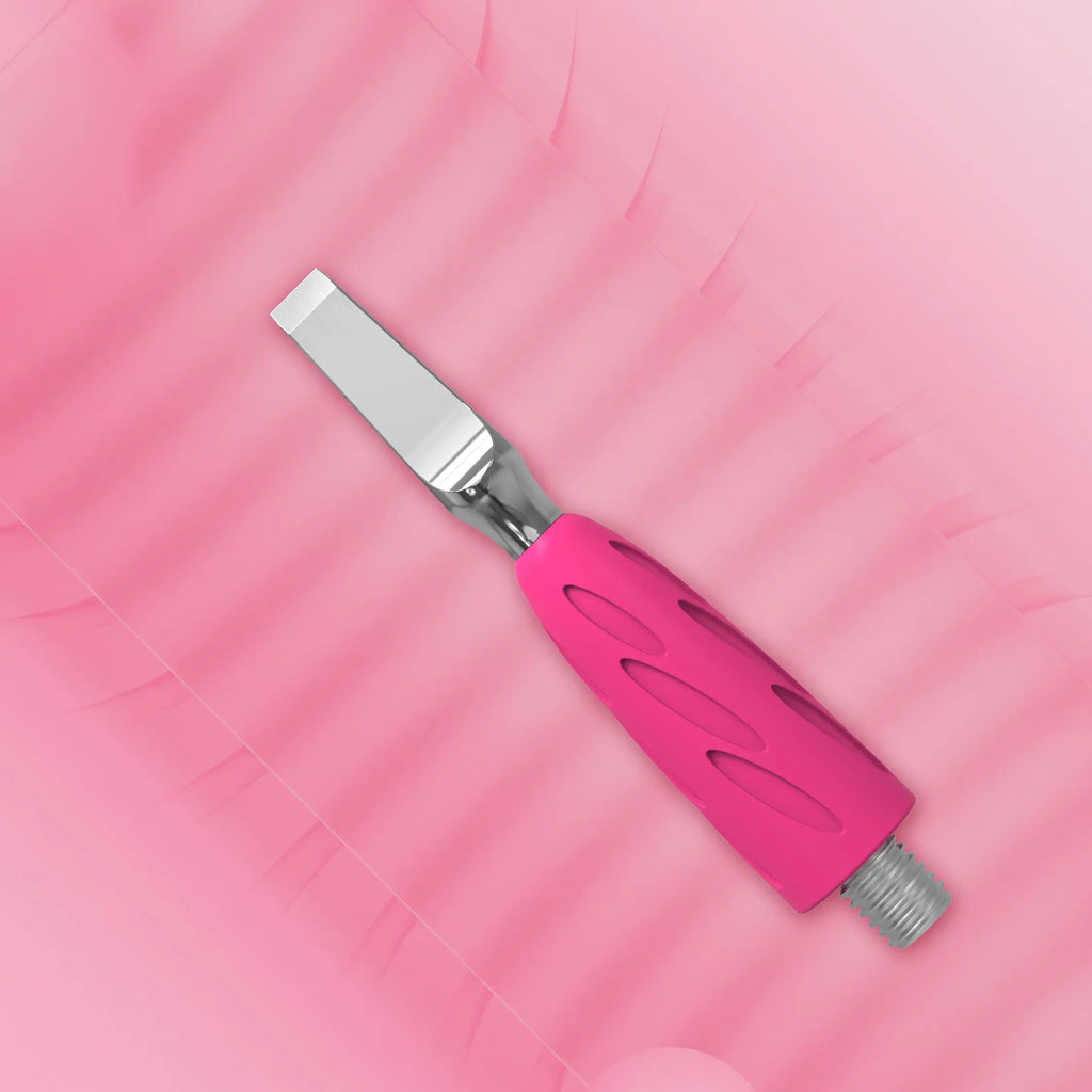 Combo UNIQ 15 Straight Blade – professional cuticle lifter with stainless steel and a hypoallergenic grip.