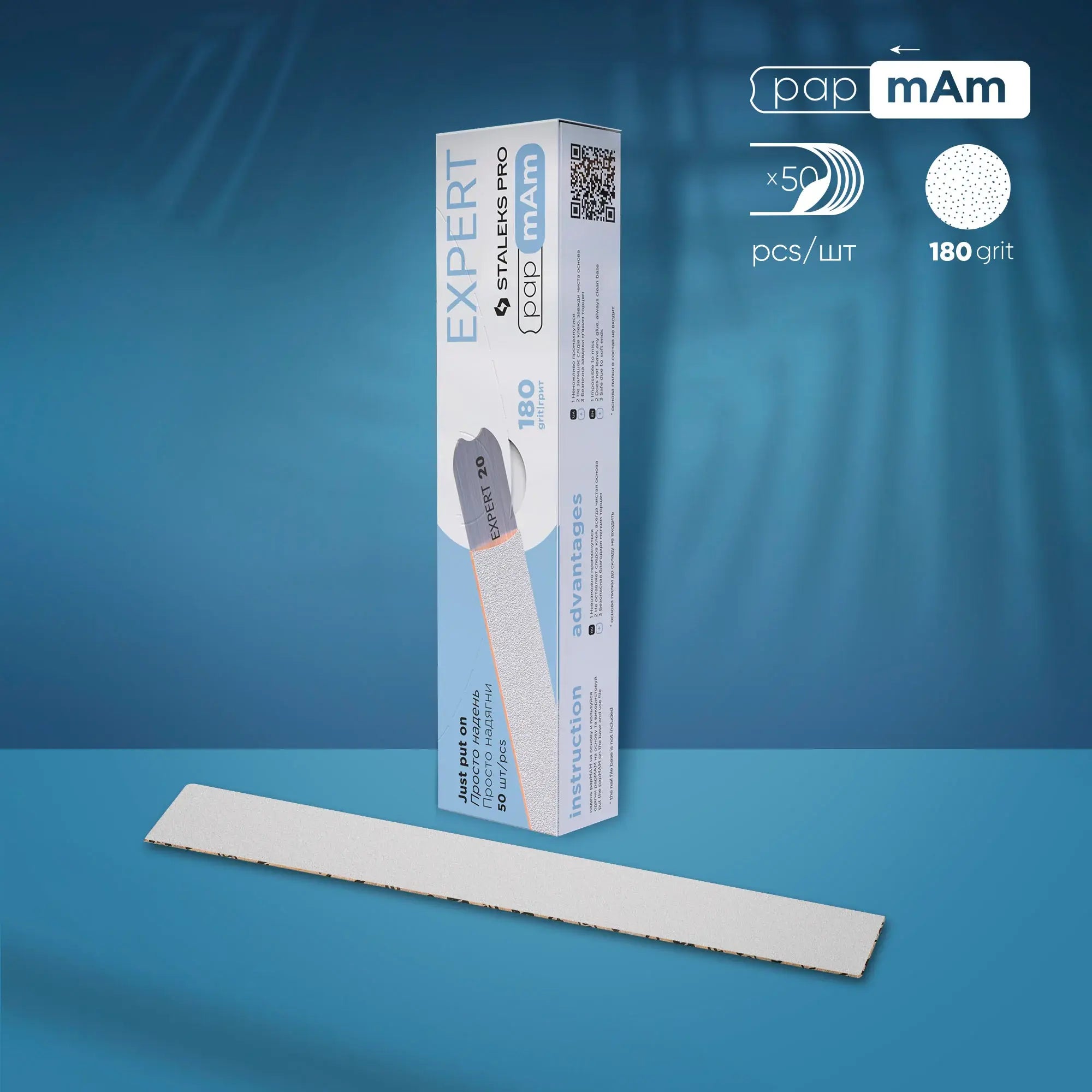 Glue-free, thin disposable nail files with safe craft paper edges for professional use