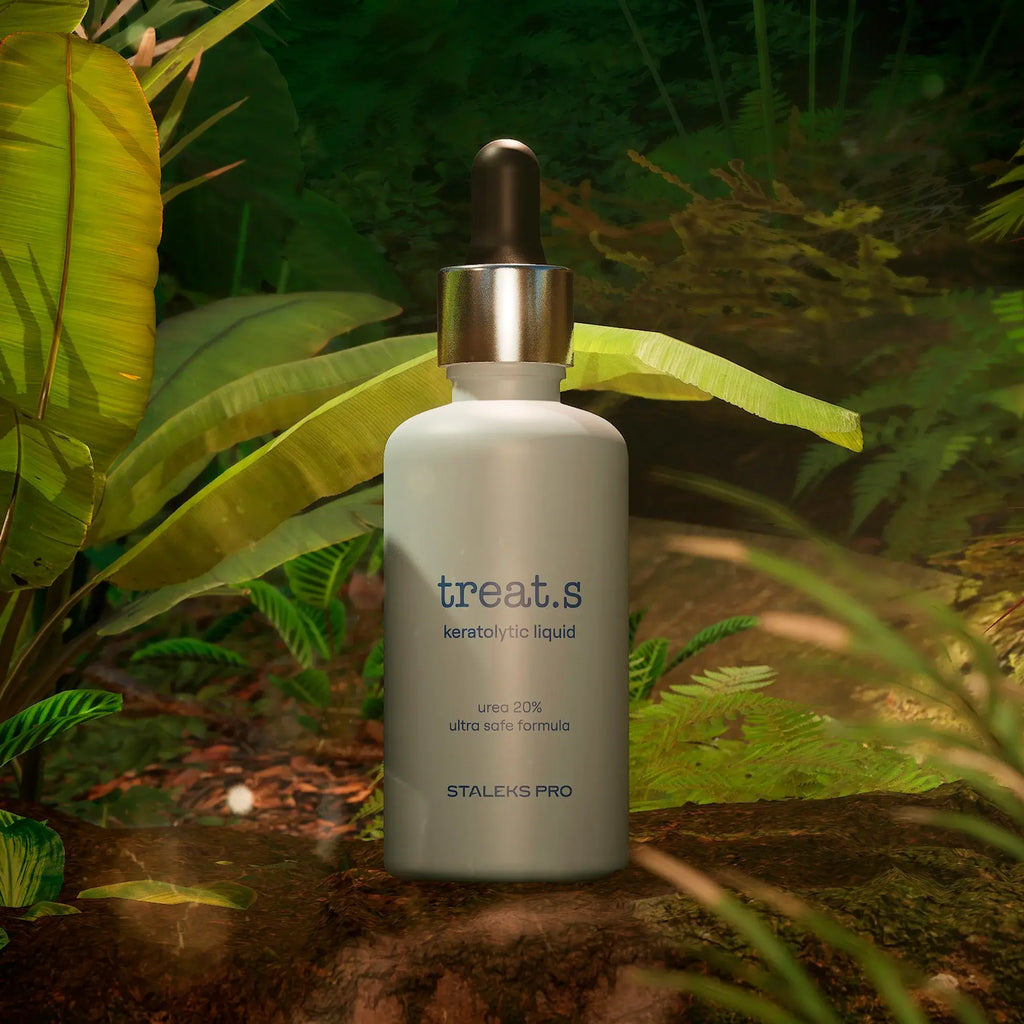 Keratolytic Treatment – 50 ml with natural enzymes for gentle foot exfoliation.