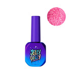 Jelly Gelly Gel Polish Pink Eclipse 12ml bottle, HEMA-free vivid pink gel polish