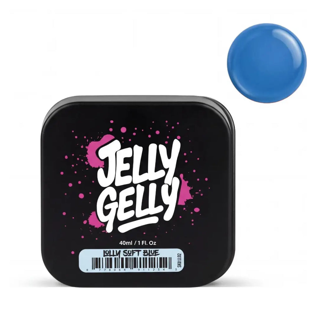 Jelly Gelly Lolly builder gel glass effect blue 40ml jar