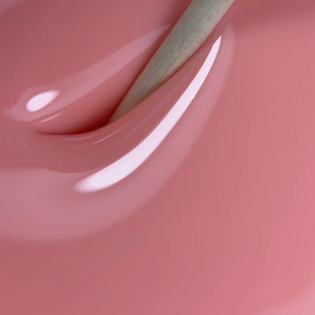 Viscous self leveling Jelly Gelly lolly gel rosse nude texture closeup