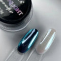 Moonlight Nail Powder 01 – 0.5g jar of ultra-fine chrome pigment for nails with a mirror and chameleon effect.