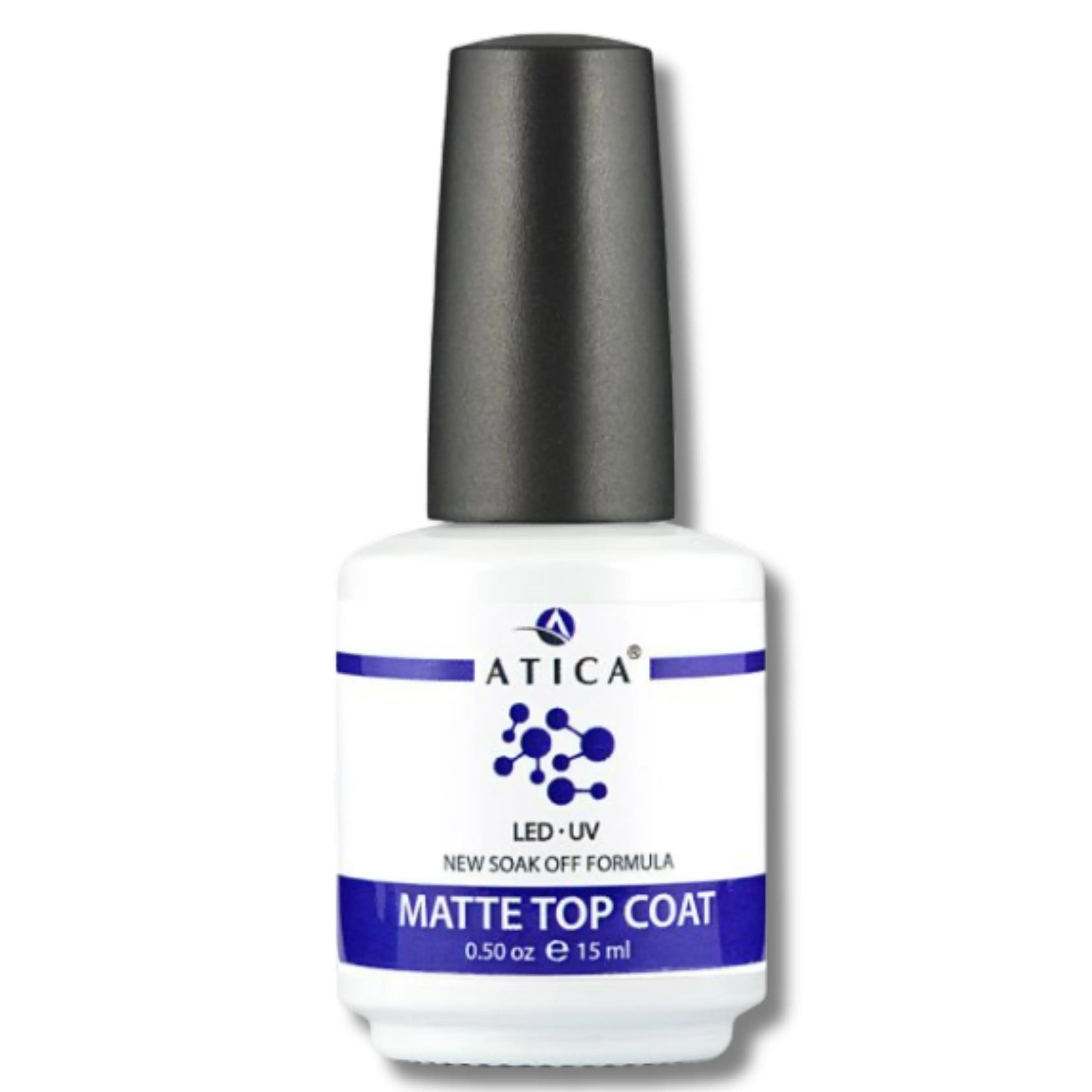 Matte Top Coat 15 ml – velvet effect no-wipe top coat for gel manicures