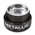 Atica Metallic Paint Gel 8ml – jar of silver metallic gel for nails.

