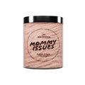 Mommy Issues Sugar Scrub – 300ml vegan exfoliator with floral scent and nourishing texture.

