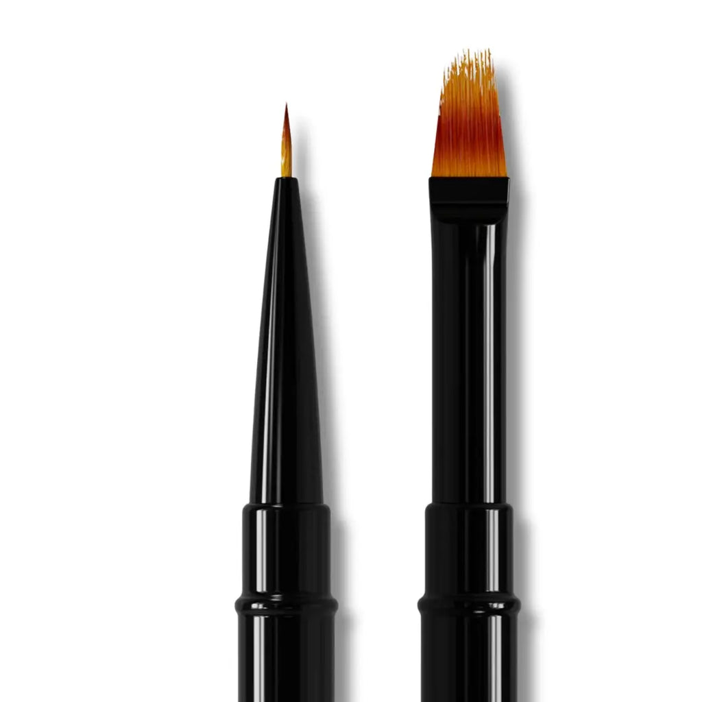 Staleks Double-Ended Brush EXPERT – Dual Liner 7mm / Gradient 11mm Professional Nail Art Brush