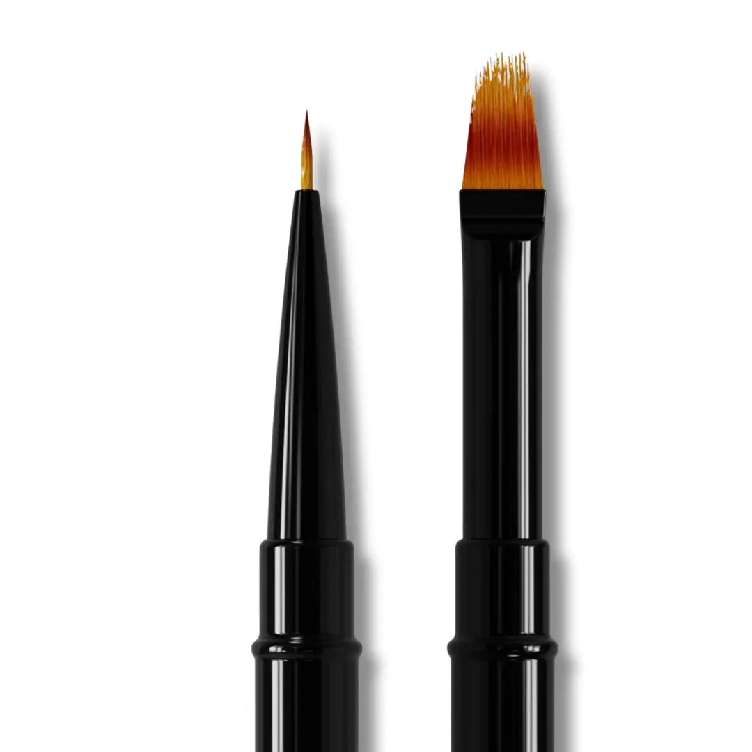 Staleks Double-Ended Brush EXPERT – Dual Liner 7mm / Gradient 11mm Professional Nail Art Brush