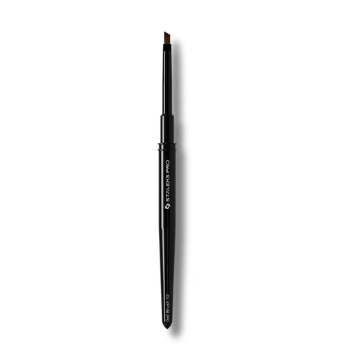 Staleks Angled Brush for Gel EXPERT – 4mm Width / 7mm Length Bevelled Precision Gel Application Brush