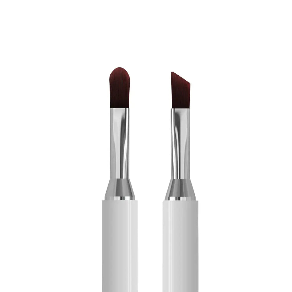 Staleks PRO Exclusive 06 09 Double Ended Gel Brush 11mm and 9mm with white matte handle