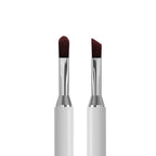Staleks PRO Exclusive 06 09 Double Ended Gel Brush 11mm and 9mm with white matte handle