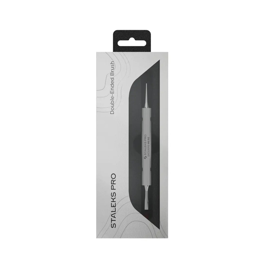 Staleks Pro double-ended brush packaging on a white background