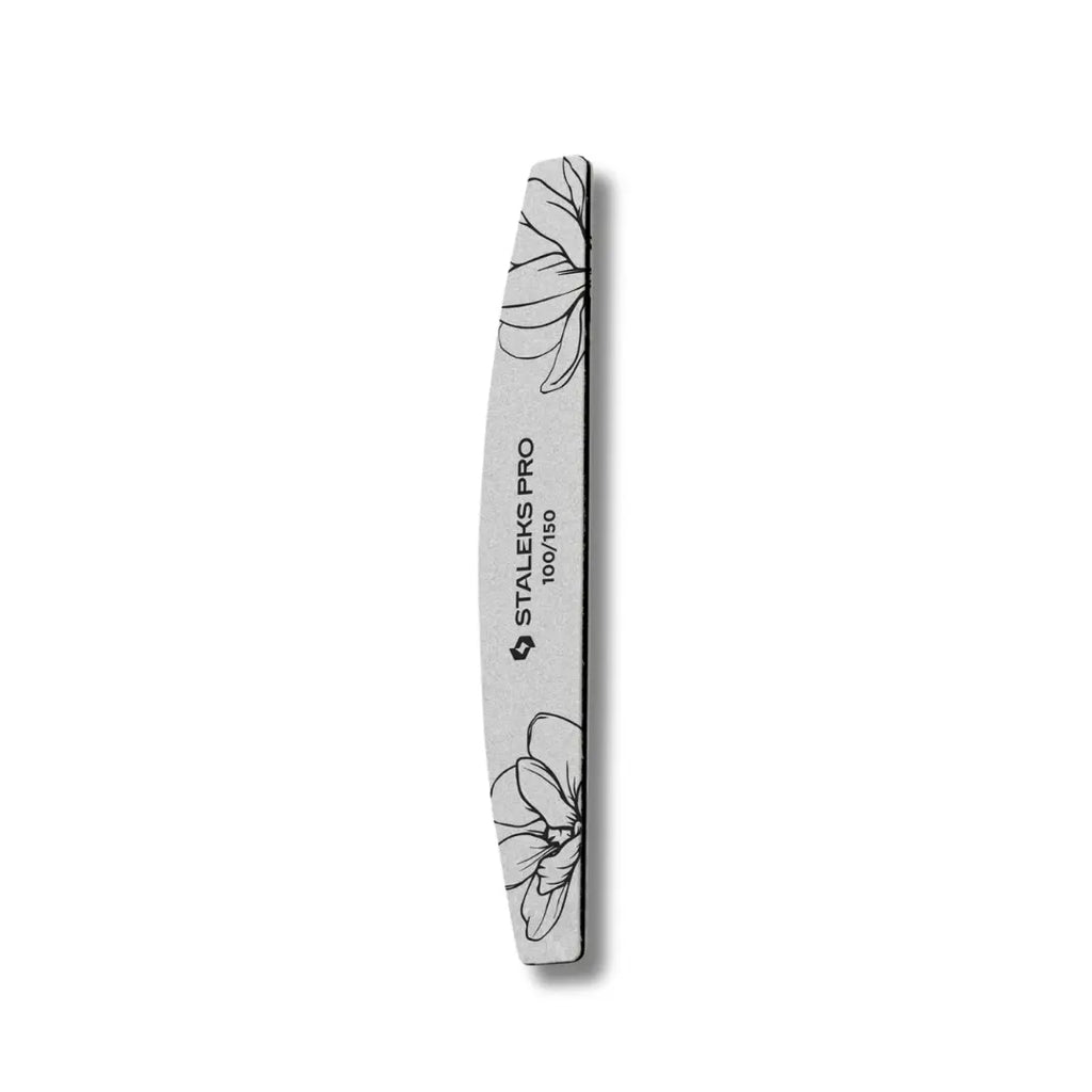 Staleks Expert 40 Crescent Nail File – 100/150 grit disposable files for nail shaping (25 pcs).