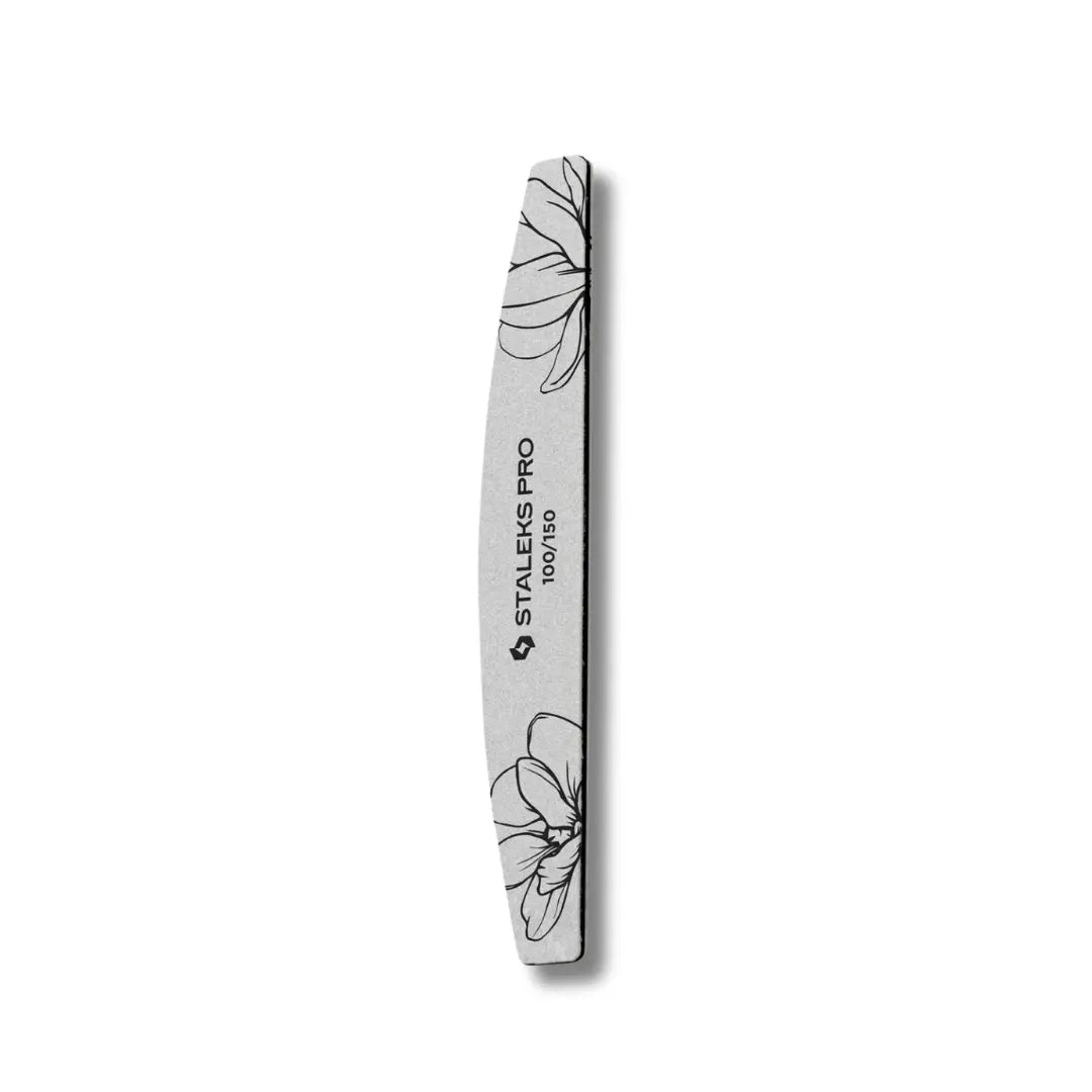 Staleks Expert 40 Crescent Nail File – 100/150 grit disposable files for nail shaping (25 pcs).