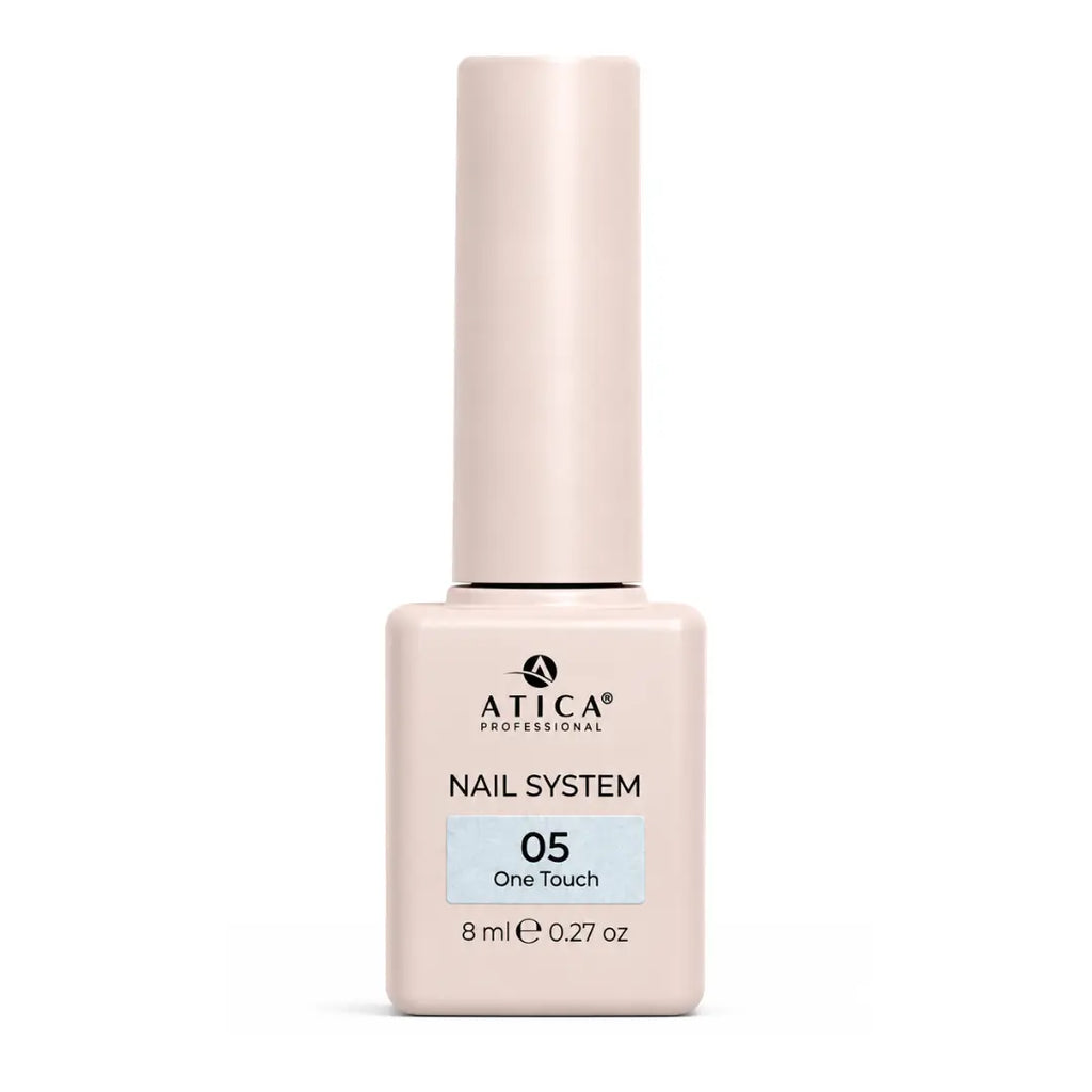 ATICA One Touch 05 Gel Polish 8ml bottle, baby blue gel polish for spring and summer nail designs
