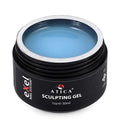 Sculpting Gel 13 Pastel Blue – 30ml jar of professional modelling gel in a pastel blue shade for natural and long-lasting manicures.