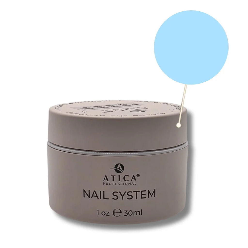Atica Sculpting Gel 13 Pastel Blue 30ml professional nail sculpting gel with pastel blue shade