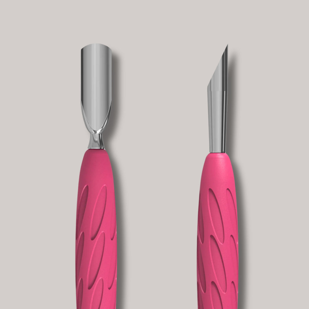 Manicure Pusher with Silicone Handle for Professional Use