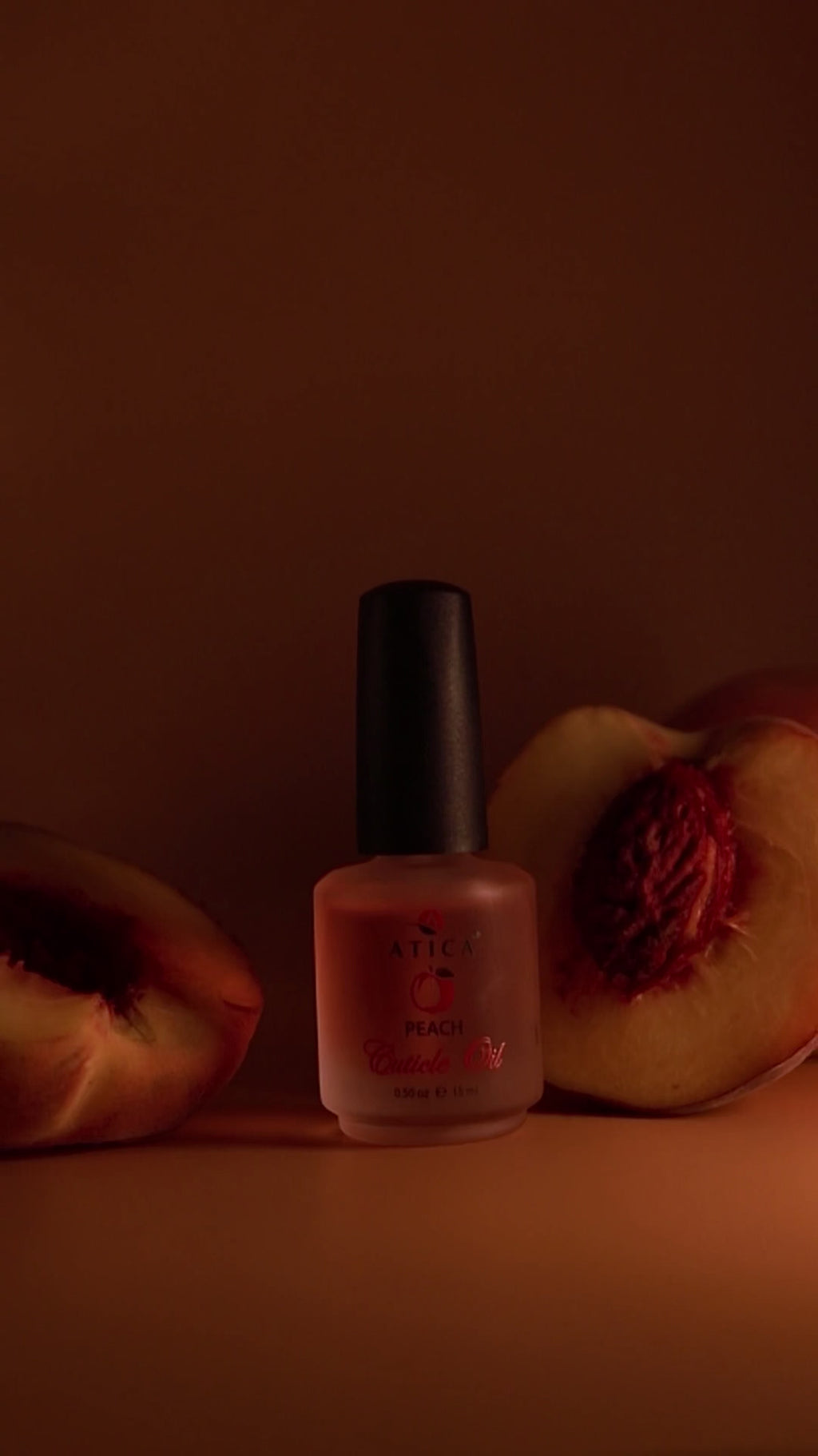 Atica Cuticle Oil - Peach 15ml.