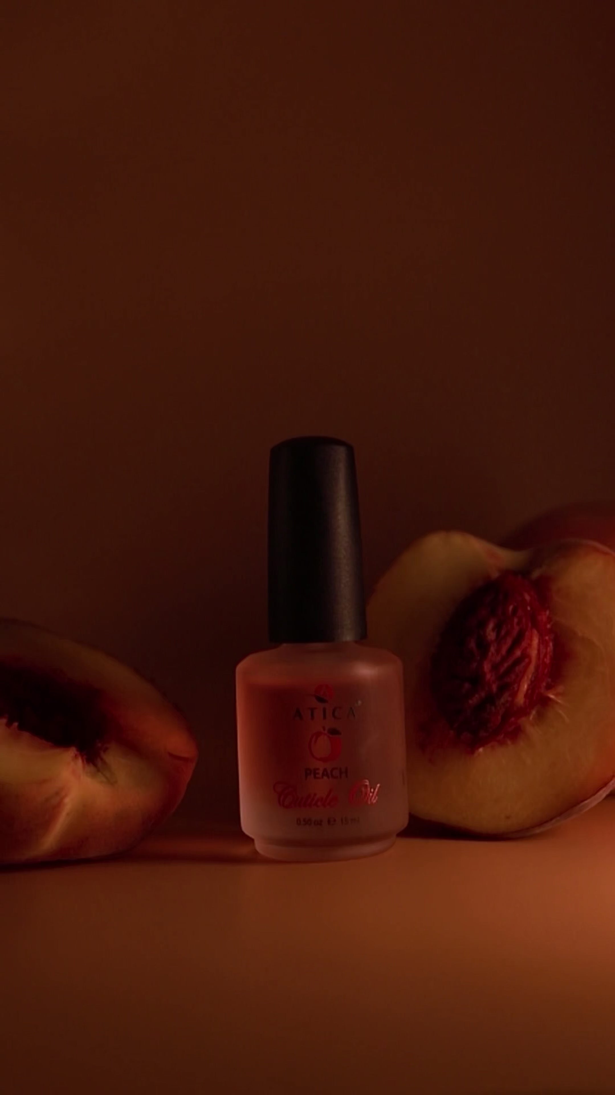 Atica Cuticle Oil - Peach 15ml.