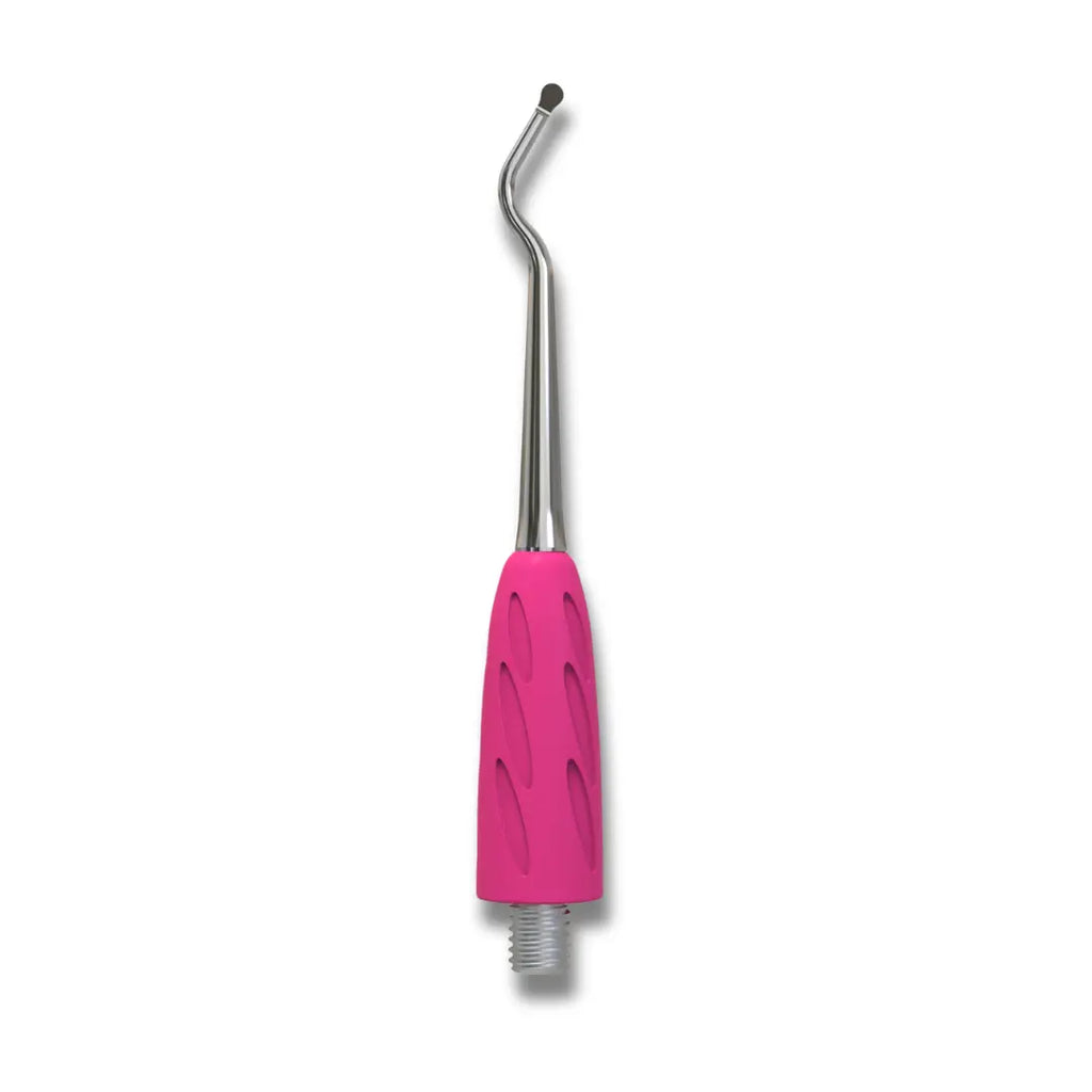 Rounded curette tip macro view, safe ingrown nail tool component