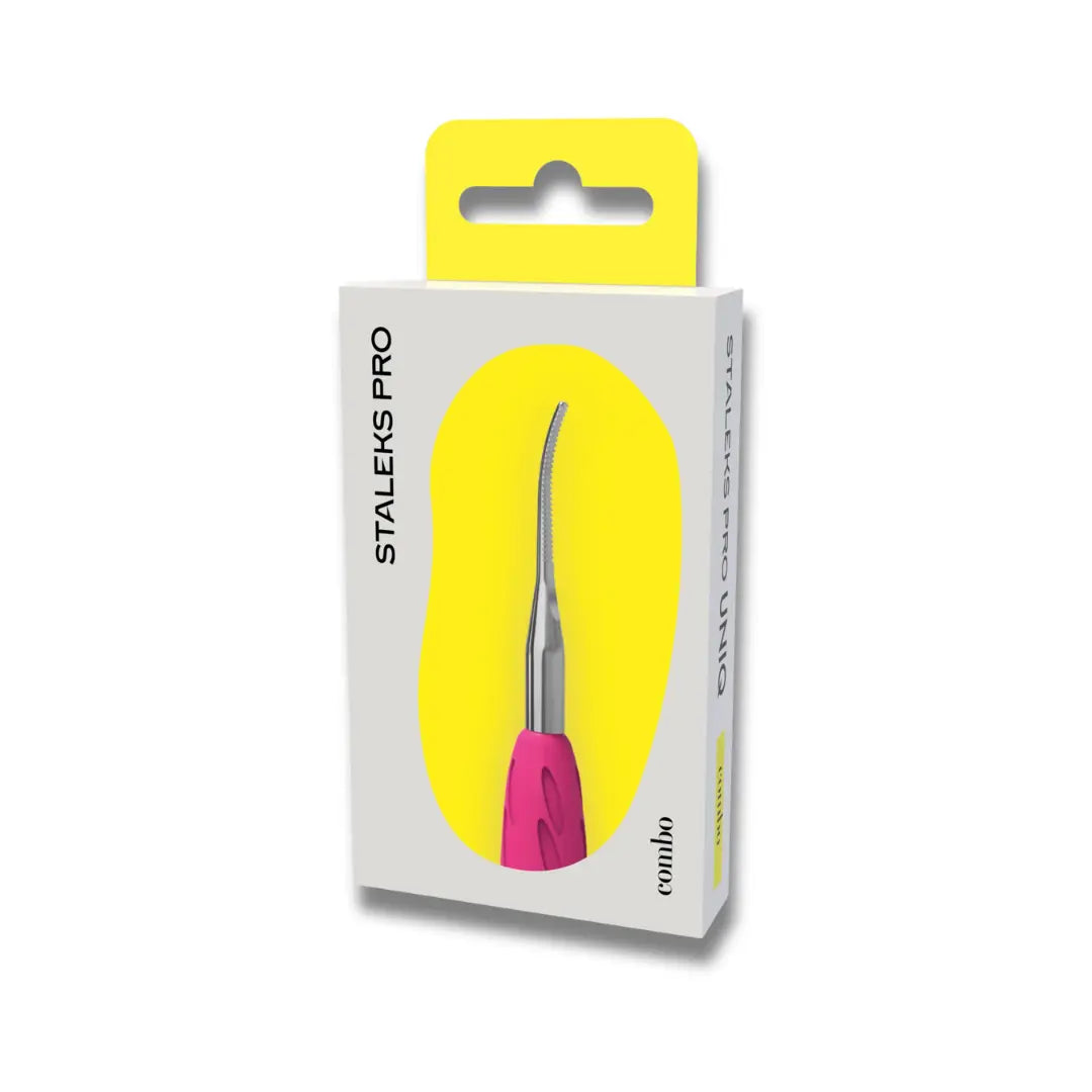 Staleks Combo UNIQ 35 narrow toenail file working part, bent end stainless steel tip
