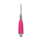 Straight narrow file tip macro view, modular pedicure tool component