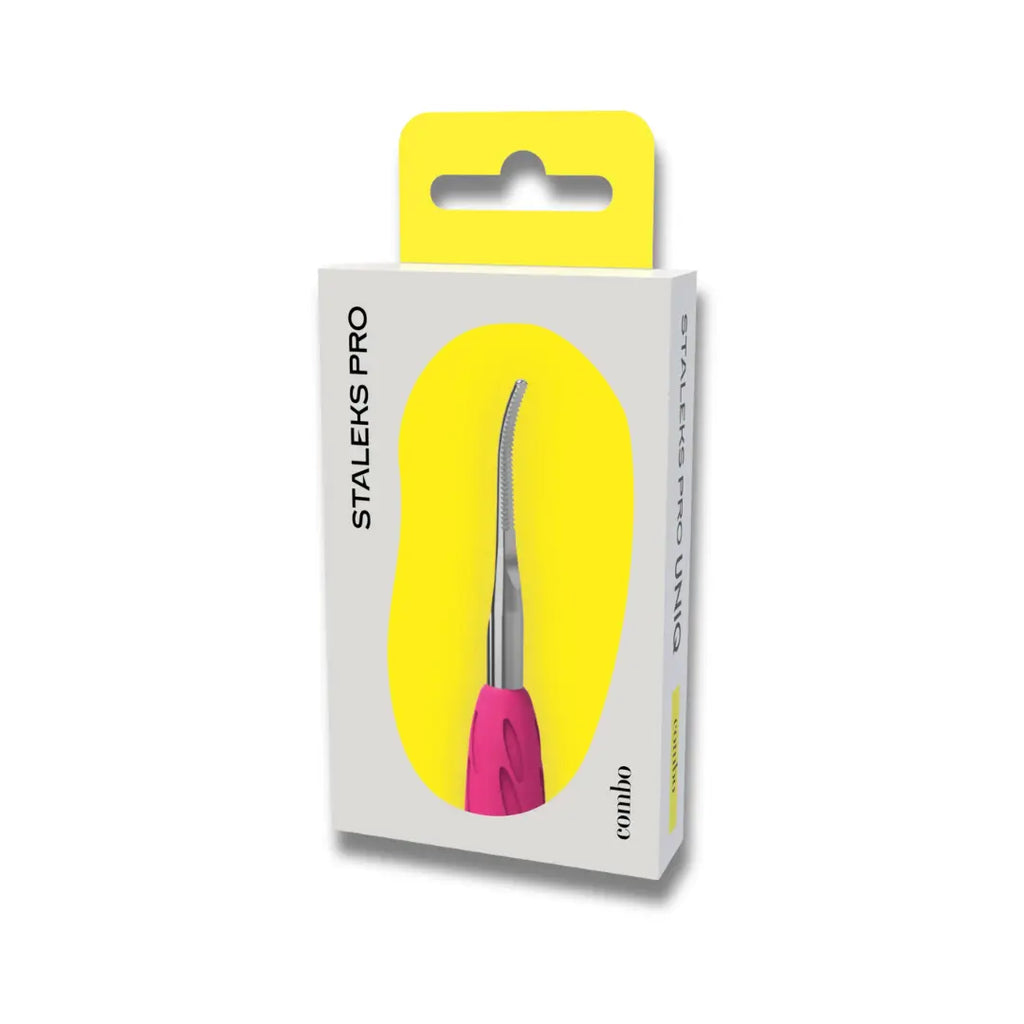 Staleks Combo UNIQ 37 wide toenail file working part, bent end blunt tip