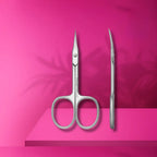  Cuticle Scissors CLASSIC 11 TYPE 1 with thin, narrowed blades for precise cuticle removal.