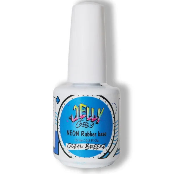 Jelly Gelly Neon Rubber Base Ocean Breeze Bottle
"Jelly Gelly Neon Rubber Base Ocean Breeze 15ml – Vibrant Ocean Blue Rubber Base Coat"