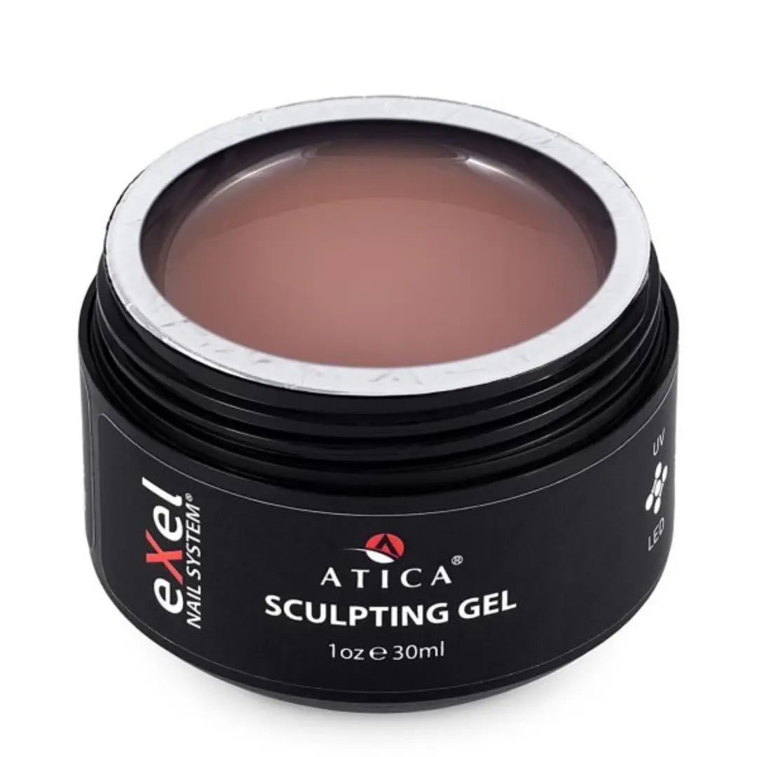 Atica eXel Pastel Desert Sand Sculpting Gel 30ml – pastel beige nail gel for flawless manicures.