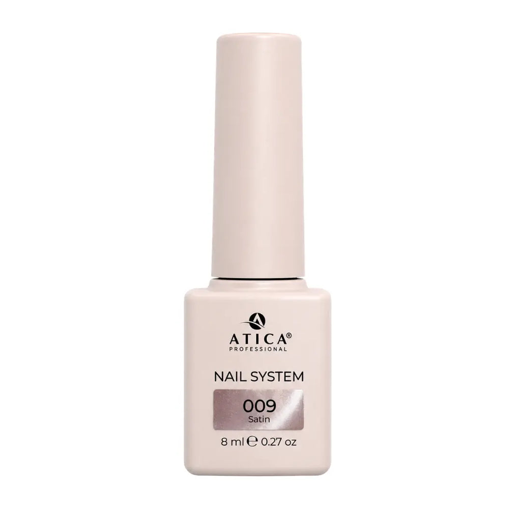 ATICA Satin Cat's Eye SC09 gel polish, golden magnetic cat's eye shimmer with satin finish