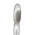 Close up of Atica Satin Cat's Eye SC14 silver-milky magnetic pattern applied on nail tip