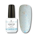 Scrap Top Coat 15 ml – glitter and flake top coat for elegant nail designs