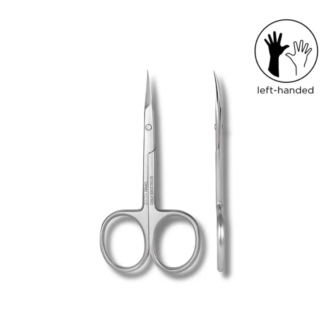 Staleks Pro Expert 11 Type 1 Left-Handed Cuticle Scissors, professional manicure tool