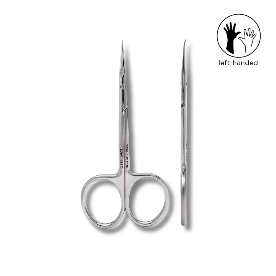 Staleks Pro Expert 13 Type 3 Left-Handed Scissors with hook tip