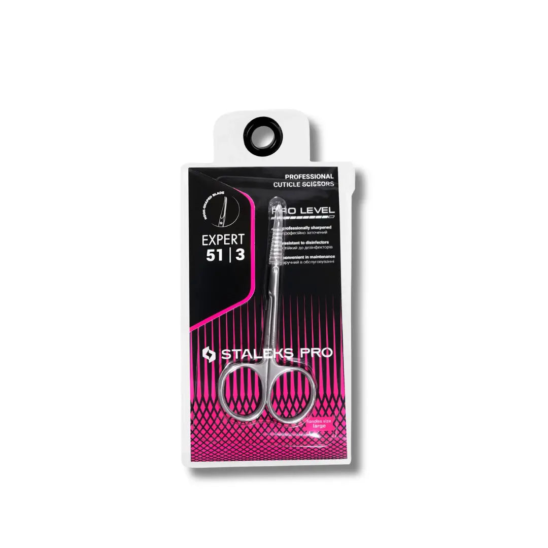 Patented hook curve scissor blades closeup