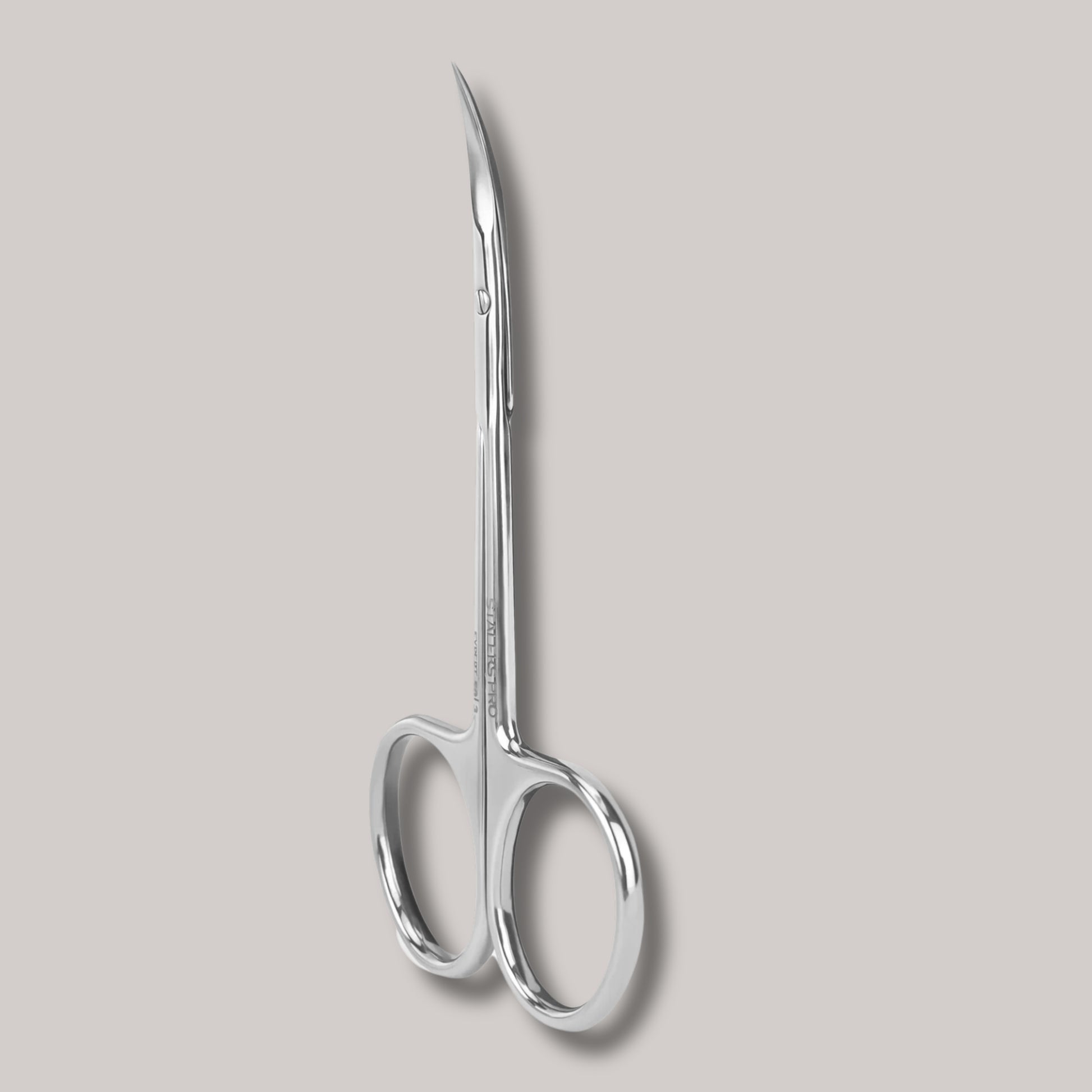 Professional Cuticle Scissors EXPERT 50 TYPE 3
"Precision stainless steel cuticle scissors with elongated handles for enhanced control. Designed for professional nail care and sterilization-safe.