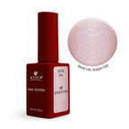 Atica Cover Base Gel 03 Sheer Tan 15ml bottle, warm sheer beige nude nail base