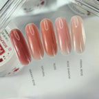Strong Cover Gel Nude 50 ml – self-levelling builder gel in natural nude tone for elegant manicures