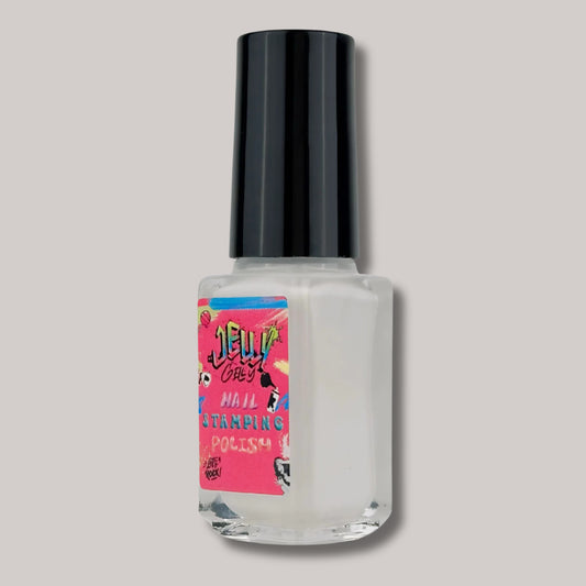 Jelly Gelly White Stamping Nail Polish - 6ml Bottle
"6ml Bottle of Jelly Gelly White Stamping Nail Polish with Brush for Precise Application"